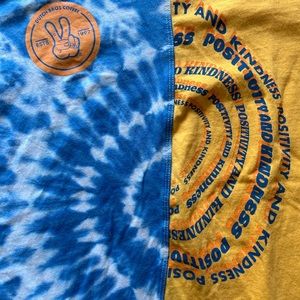 Split Yellow Blue Dutch Bros T Shirt